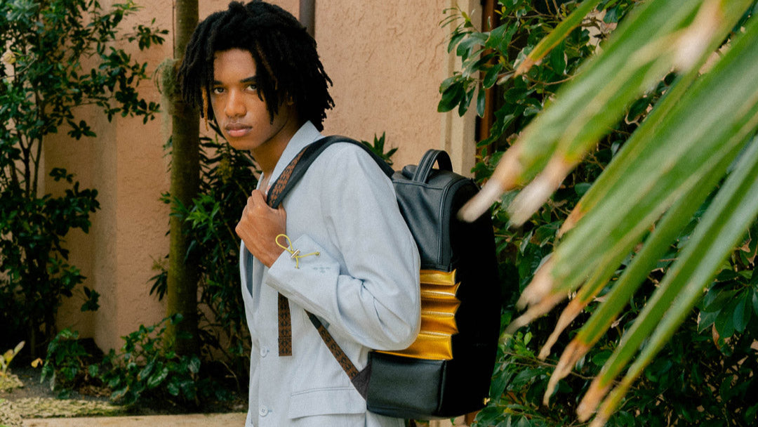 A.i.3 SHARK BITE BLACK GOLD BACKPACK (DLXV)